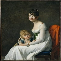 Madam Philippe Panon Desbassayns de Richemont i njen sin, Eug�ne Poster Print Marie Guillelmine Benoist