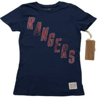 New York Rangers Retro marke Ženska mornarica pamučna kapetana majica