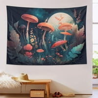 Nosbei akvarel leptira ljubičasta cvijeća tapiserija za spavaću sobu umjetnost tapiserija za dnevni boravak DECOR zidni viseći