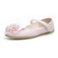 Harsuny Children Marija Jane Sandale Bowknot Stanovi Udobne cipele za vjenčanje Neklizajuće lagane kože cipele za cipele ružičasta 11c