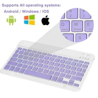 U laganoj ergonomskoj tastaturi sa pozadinom RGB svjetla, multi uređaj tanka punjiva tastatura Bluetooth