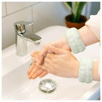 Parovi spa mikrofiber ručni ručni ručni opsezi za pranje lica, žene za ručice za zglob sprečavaju tečnost iz prolijevanja