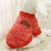 Kućni ljubimac Klasični džemper džemper od ručkog kaputa meka zadebljanje toplog psić psi majica zimskog kućnog ljubimca mačka, štenad pošteduje odjeću za male pse