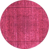 Ahgly Company u zatvorenom okruglu Orijentalni ružičasti industrijski prostirki, 8 'krug