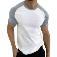 Muška majica Sportski blok u boji Raglan rukavi okrugli majica za vrata