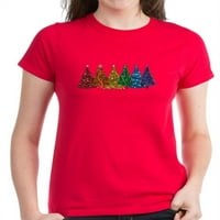 Cafepress - majica s božićnim drvećem - Ženska tamna majica