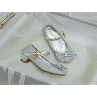 Daeful Kids Princess cipele sjajne cipele s kratkim markim jane vjenčanje protiv klizanja lagana bowknot