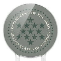 Akrilni američki odjel vojske američke vojske logotip totara za zabavu za zabavu za rođendan za rođendan