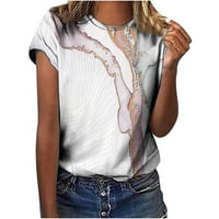 Cacomomrk Pi ženski vrhovi plus veličine klirence bluza Kameni gradijent ispisane majice