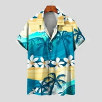 Košulje za tropske plaže za muškarce Ležerne prilike ljetne kratkih rukava prema dolje Havajske košulje