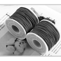 Kožna linija voštani kabel pamučni navojni navojni navoj ogrlica konop za nakit izrada DIY narukvice, crna