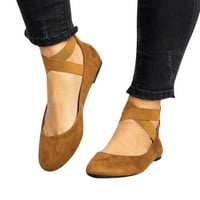 Modne kauzalne singlove cipele elastične ravne cipele Dame za žene sandale kaiše ženske sandale Ženske