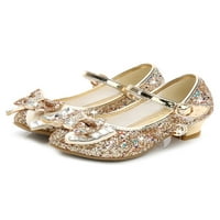 Difumos Girl's Princess Comfort Comfort Mary Jane Bowknot Plesne cipele Vjenčanje Elagantne pumpe Antiklizni