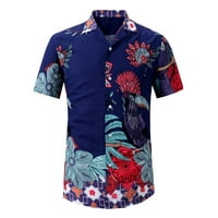 Muška košulja Muške havajske cvjetne košulje prema dolje tropske ljetne hlače od plaže