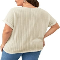 Abtel Ladies Ljetne majice Overselizirani tunički bluza Ležerne prilike plus veličina vrhova Žene Lounge