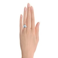 * RILOS klasični ovalni solitaire prsten u akvamarinu - mart rođendan *