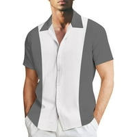 Muška majica Casual Moderan 3D digitalni ispisani prugasti šetnji ljetni kratkih rukava plus majica
