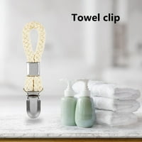 Lierteer u kupaonici ručnike za ručnike Kuhinjske ručnike Clips ručno stalak metalna odjeća