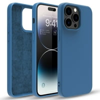 Tanak tekući silikonski udarni zaštitni poklopac telefona, futrola za telefon za iPhone Pro, plava