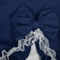 Haljine za luk za žene za žene Blok dugih rukava s dugim rukavima Casual haljina Elegantna koktel haljina