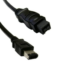 Firewire pin za pin kabl, crni, IEEE-1394A, stopalo