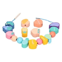 Navoj perle igračke, različite vrste Fino poliranje puzzle učenje Djeca navoja perle igračke za domaćinstvo za vanjsko voće povrća