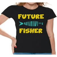 Neugodni stilovi Fisher majica za ženska ribolovnu odjeću za svoju buduću finsku košulju za majmu Ribolovni