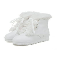 Avamo Womens Skriveni klinovi plimski obloženi čizme za snijeg Fau Fur Winter Boot Outdoor Cipes hladno