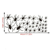 Crna Spider zidna naljepnica Horror Halloween naljepnica PVC samoljepljivi grafiti