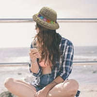 Opseg šešira, mali obim glave, šešir slame, šešir za sunčanje, šešir na plaži, mali cvjetni šešir slame