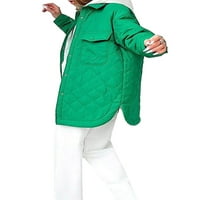 Jedno otvaranje ženske prekrivene jakne sa remen laganom ležernom ležernoj boji s jednom rukom sa dugim