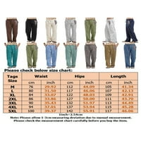 Muške elastične struine pantalone za muškarce Ljeto Fit Loungeward pantalona visokog struka JOGGER Jednostavna