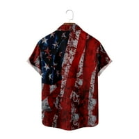 Košulje Sretno Dan nezavisnosti, košulje 3D Print Kratki rukav Božićni pokloni T majice za muškarce