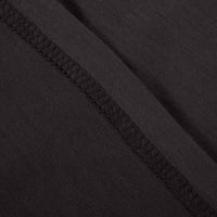 Košulje za žene Dressy Casual Graphic Print sa vratom kratkih rukava tamno siva xxl