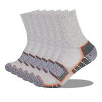 Lovskoo Pairs Atletski čarape Muškarci Žene Mid-Calf Trendy Socks Unise vlage Wicking Prozračne tople otvorene trke čarape za posade Sive