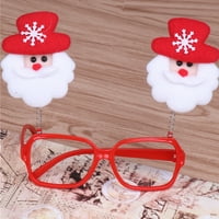 Božićni šešir uzorak naočale podijeljeni crtani smiješni pribor Xmas naočale za festivalsku zabavu