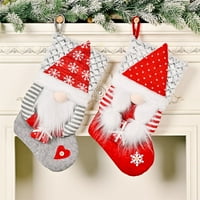 Musuos Božićna čarapa ukras sa visećim konopom, beskoficitom porodice plišana lutka