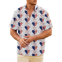 4. jula muške havajske majice USA Nacionalna zastava košulja grafički košulja 3D ispis dnevno praznični