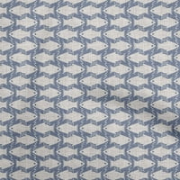 Onuone svilena tabby dusty plavi blok tkanine za obrtni projekti Dekor tkanina Štampano od dvorišta