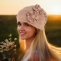 Farfi Women Beanie Solie Cvijeće u boji Mekana elastična posteljina mješavina glava zamotavanje za svakodnevni