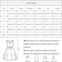 Ballsfhk Ženska modna ležerna temperatura labav lanac Geometrijski print Dug rukava haljina majica Duga
