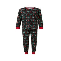 MA & Baby Christmas Porodica Podudaranje Pajamas pamučne jamstva dugih rukava za spavanje za parove