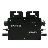 Solarna električna mreža za reprodukciju, MPPT Grid Tie Inverter App Nadgledanje 800W za dom crni, srebro