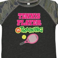 Inktastični budući tenis igrač u treningu poklona mališana majica Toddler Girl