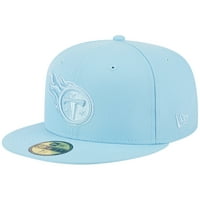 Muška nova era Light Blue Tennessee Titans Boja Brights 59Fifty ugrađeni šešir