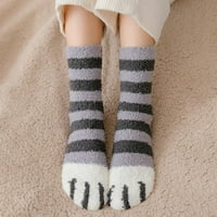 Bayell parovi Zimske mačke kandže slatko debelo toplo san čarape za spavanje, mačje paljke čarape za