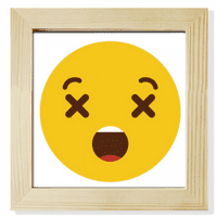 Zbunite žutu slatku internetsku chat lice za kvadrat Frame Frame Frame Frame Frame