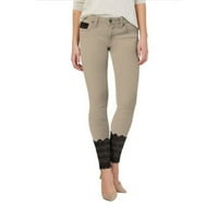 Ženski super udobnost Stretch Skinny Traperice P43873SK Khaki 15