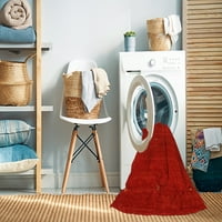 Ahgly Kompanija mašina za pranje u zatvorenom pravokutniku Savremeni Neon Crvene prostirke, 8 '12 '