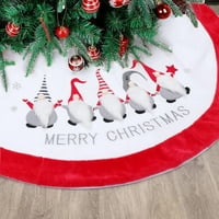 Kompanija Gerson Merry Božić Gnome Tree suknje sa crvenim obrubom